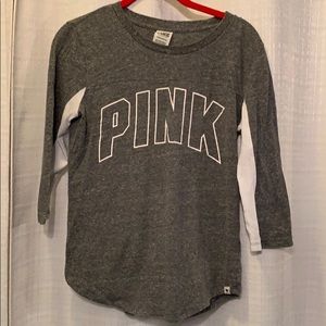 PINK quarter sleeve shirt